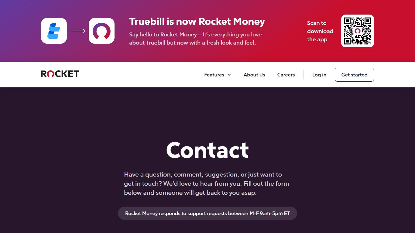 Truebill | Get in touch